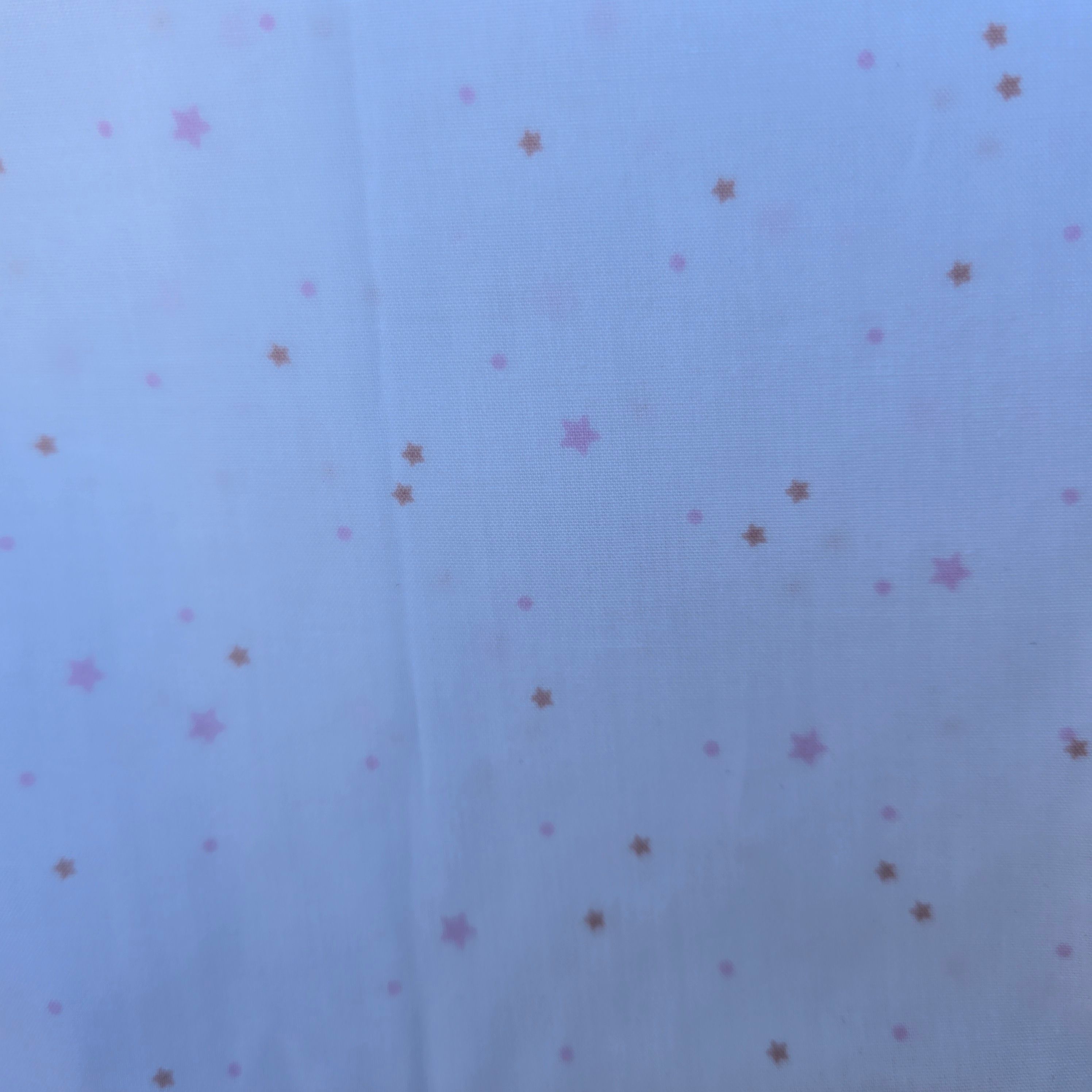 Estrelas rosa e laranja